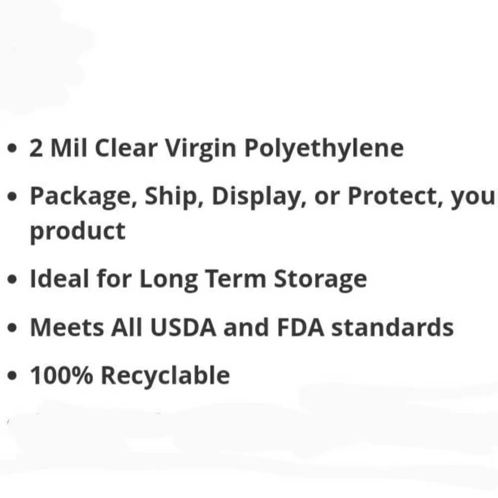 Zip-top Seal Resealable 8x10 bags